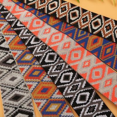 China Hot Sale 5.0cm Elastic Jacquard Elastic Band Polyester Strap Woven Underwear Textile Accessories Skin-friendly Yoga Clothes for sale