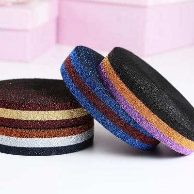 China Men's and women's new elastic sports style colorful rubber band polyester elastic band for garment for sale