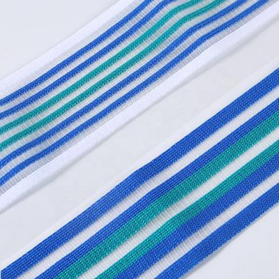 China Factory Direct Supply New 5CM Knitted Waistband Elastic Band Fitness Strap Viable Hot Selling Breathable Soft Knitted Elastic Band for sale