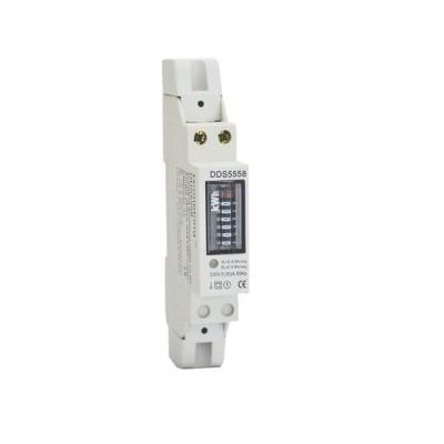 China IC Card Digital Kwh Meter 1p Din Rail Digital Kilowatt Hour Meter for sale