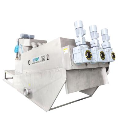 China Yangzhou Ryde Factory Non Block Dairy Automatic Slurry Dewatering Machine Screw Press Factory Price for sale