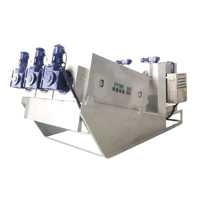 China Wastewater Treatment Plant Supply Fast Speed ​​Screw Press Dewatering Equipment for sale