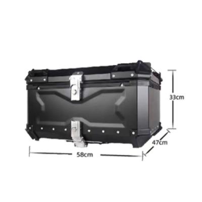 China Aluminum High capacity 80L waterproof motorcycle aluminum alloy trunk for sale