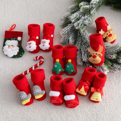 China 2021 Factory Price Best Selling Christmas Baby Socks Cotton Anti-skid Socks Breathable Warm Thick Socks Best Quality Anti-skid for sale