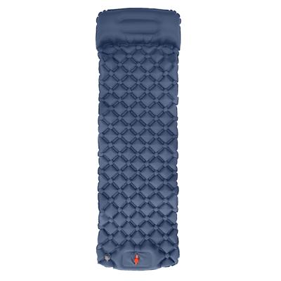 China Wholesale Outdoor China OEM Fun Self Inflating Camping Ultralight Inflatable Mattress Sleep Mat With Pillow for sale