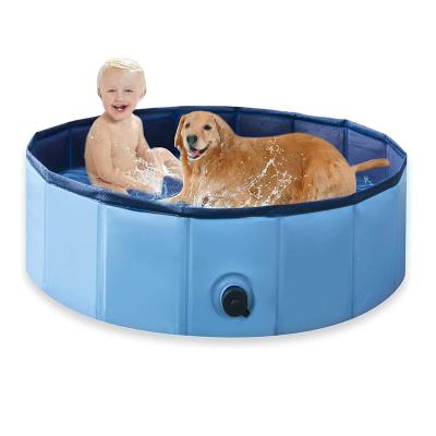 China Sustainable PVC Swimming Bathing Folding Tub Puppy Cat Indoor Outdoor Pool for sale