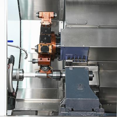 China Centro de torneamento e fresagem CNC de metal de precisão Cama inclinada automática à venda