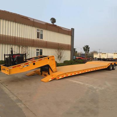 Cina Asse 50 Ton Removable Gooseneck Trailer del acciaio al carbonio 2 in vendita