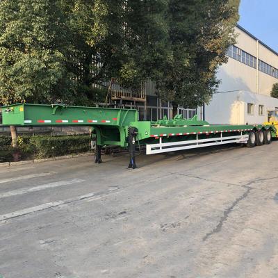 China Air Suspension Excavato Loader 42 Feet 35T Low Bed Semi Trailer for sale