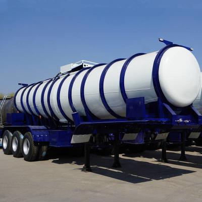 China Carbon Steel Liquids V Shape 20cbm Acid Tanker Trailer for sale