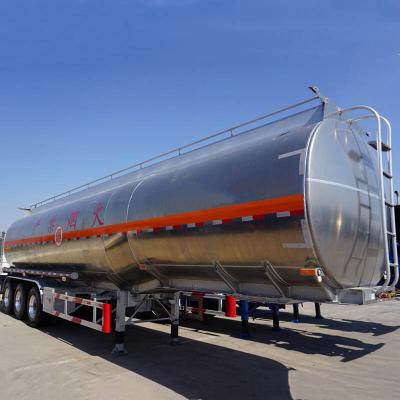 China Anticorrosieve Aardolie 3 de Tankeraanhangwagen van het As46000l Aluminium Te koop