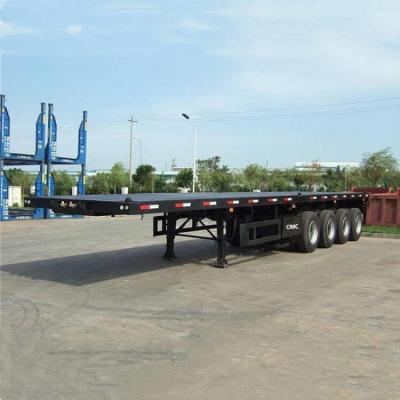 China 4 as 48 Voet de Vlakke Flatbed Semi Aanhangwagen van de Dekcontainer met Luchtkussenopschorting Te koop