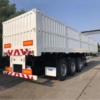 China 50 ton Trias CIMC Dropside-Ladings Semi Aanhangwagen Te koop