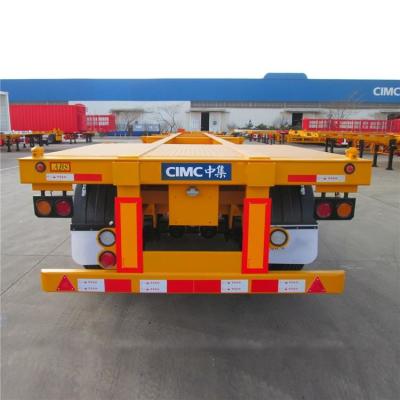 China Port transport CIMC 3 Axle 40ft 12M Skeletal Container Trailer for sale