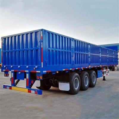 China Cargo que transporta la cerca Semi Trailer del flanco del Tri árbol de 60T cimc en venta