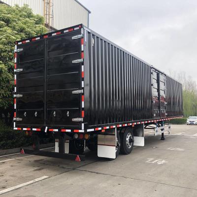 China Bulk Cargo Transportation 2 Axle13M Dry Van Semi Trailer for sale