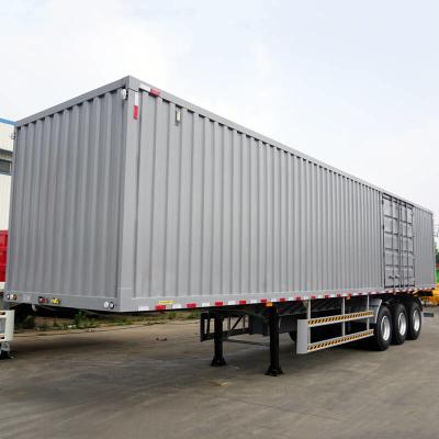 China Heavy Duty Enclosed 3 Axle 40ft Dry Van Semi Trailer for sale