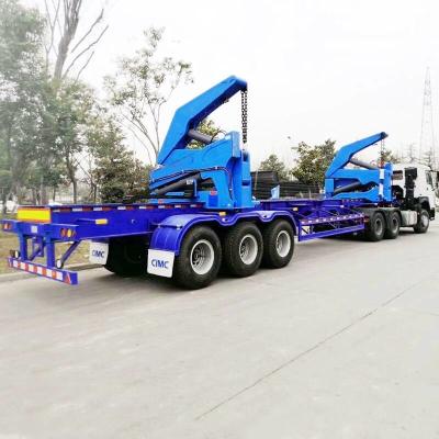 China Mechanical Spring Suspension 3 Axle 40T Hammar Container Side Loader for sale