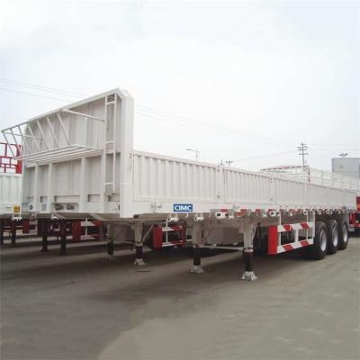 China 40ft Container CIMC 3 As60t Hoge Zijaanhangwagen Te koop