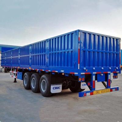 Chine Plancher 80T 3 Axle Sidewall Semi Trailer de plat de contrôleur à vendre