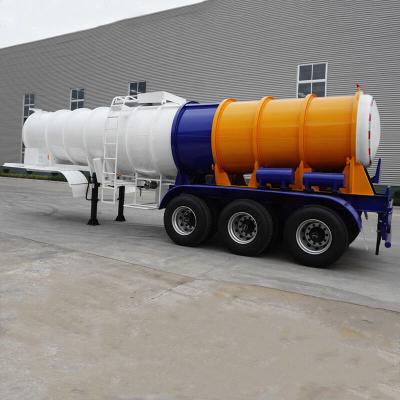 China 19000 Liters 3 Axle CIMC Sulfuric Acid Tanker Trailer for sale