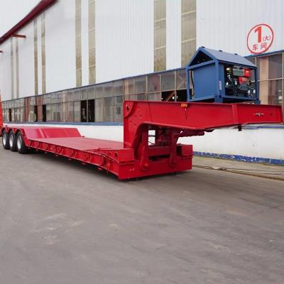 Cina Tri Axle Detachable Gooseneck Lowboy Trailer smontabile in vendita