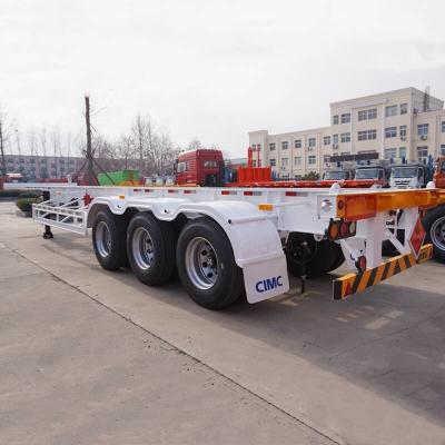 China Agricultural Three Axle 40 Foot Skeleton Chassis Trailer for sale