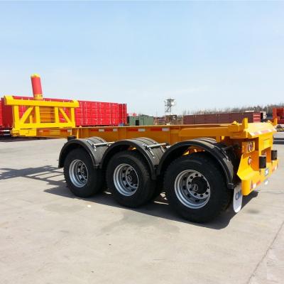 China 40ft 20 Fuß-Behälter-Anhänger Tipper Chassis 45Tons - 100 Tonnen Nutzlasten- zu verkaufen