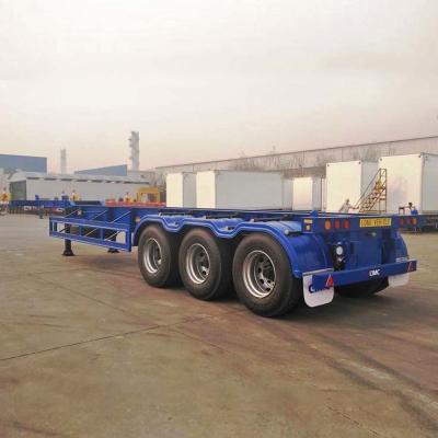 China 3 Axle 40 Ft Skeleton Container Trailer 12500*2500*1550mm for sale