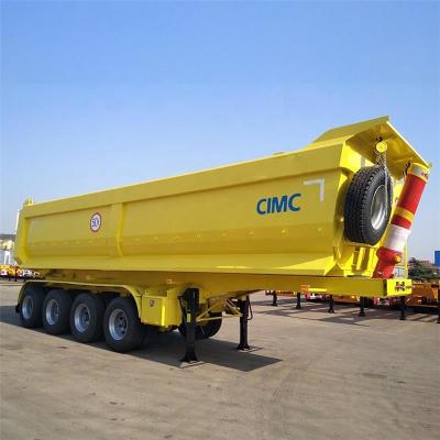 China Mechanical Suspension 40T 12R22.5 Tire Tipper Semi Trailer for sale