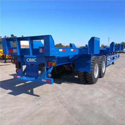 China Carbon Steel 40ft Yard Terminal Port Bomb Cart Trailer for sale