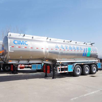 Cina 46000L CIMC 3 Axle Stainless Steel Tanker Trailers in vendita