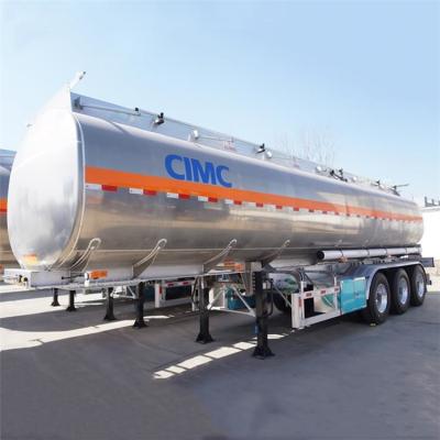 China 50T Aluminum Tanker Trailer For Fuel Transportation for sale