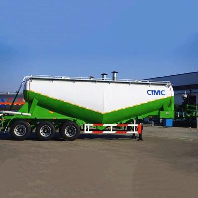 China Aluminum Alloy 45cbm Silobas Bulk Cement Trailer Tri Axle for sale