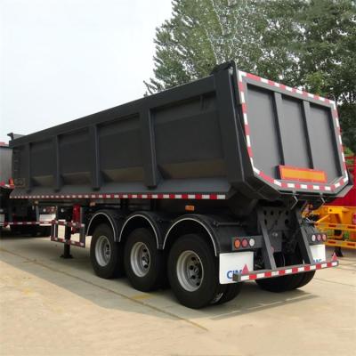 Chine CIMC tri axe hydraulique 60 Ton Tipper Dump Trailer à vendre