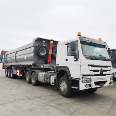 China 60/80 de Ton Semi Dump Trailer resistente para a venda com melhor preço à venda