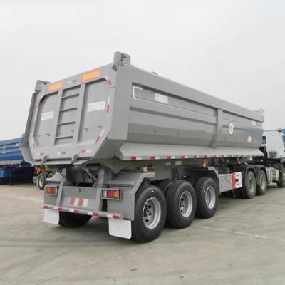 China 80ton tipper trailer  tipper trailer rear dump truck semi trailer for sale for sale