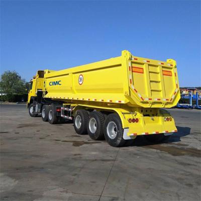 China 3 Ton Semi Tipper Dump Truck-Anhänger der Achsen-38 für Verkauf zu verkaufen