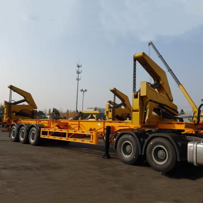 China Container Loading Trailer for Sale with 37/40/45 Ton Capacity Transport to20/40Ft Container for sale