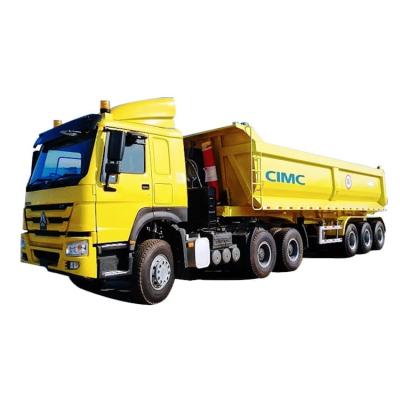 China CIMC 3 Axle 60/80 Ton Semi Tipper Trailer for Sale Near Me with Lower Price Manufacturer for sale