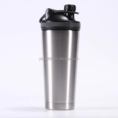 China 17oz Stainless Steel Gym Protein Shaker Bottle 25oz Double Wall Viable Insulated Gym Bottle Custom Color Logo Water Bottle for sale