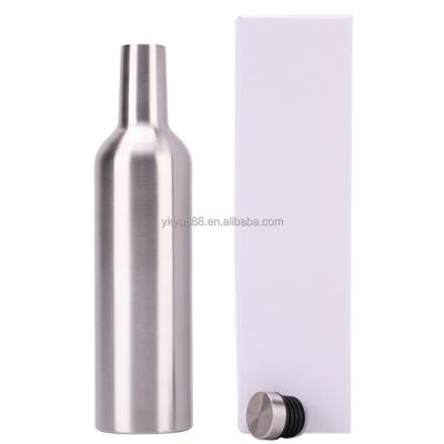 China PORTABLE Multi Colors 750ml Stainless Steel Wine Bottle Double Wall Insulated Wine Cooler Rack For 25oz Drinking Bottle for sale