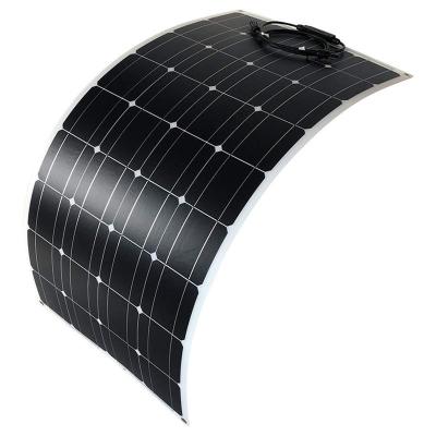 China Car/Boat/Electric Bike/Tents/Outdoor Camping Waterproof Flexible Solar Panel ETFE 18V 200w Monocrystalline Flexible Solar Panel ODM OEM for Boat for sale