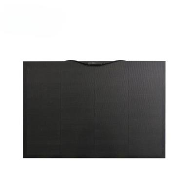 China ETFE Easy Carry Solid Black 200W Mono Flexible Solar Panel PV For Yacht for sale