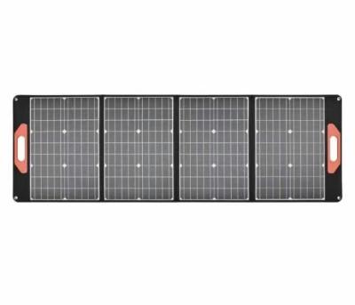 China Adjustable Collapsible PET Monocrystalline Silicon Solar Panel 200W 5V Portable Solar Panel With Kickstand for sale