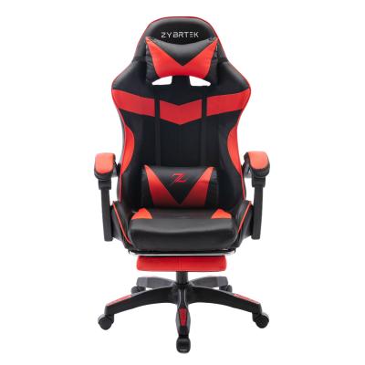 China PRO Gaming Ergonomic Office Chair (Height) Adjustable With Footrest Adjustable Swivel High Computer Office Chair Leather Back Headrest for sale