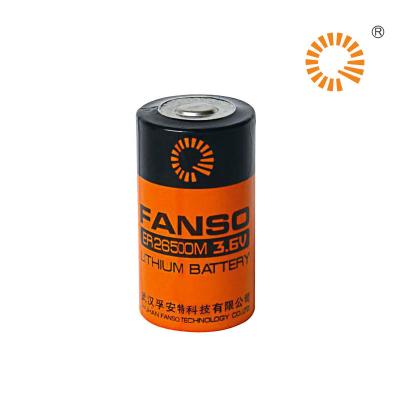 China Primary Lithium Lisocl2 Chloride Battery C Bobbin Type Fanso Battery ER26500M 3.6V C Lithium Thionyl Batteries for sale