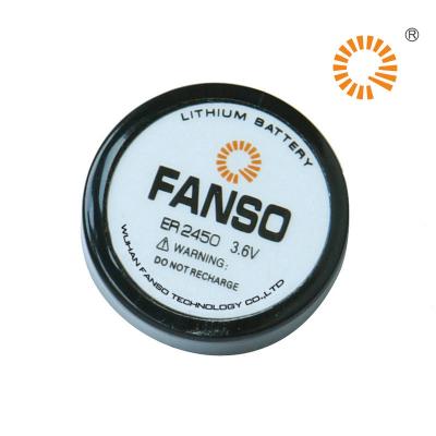 China Prismatic Fanso Battery Primary ER2450 Lithium and Lisocl2 Coin Batteries Lithium Thionyl Chloride Battery Coin for sale