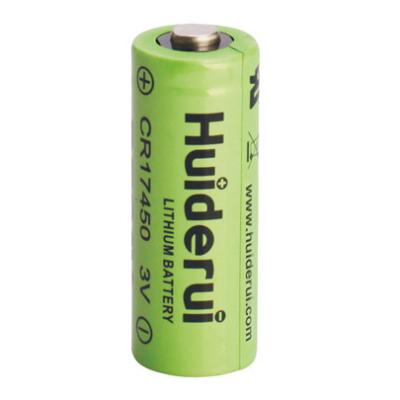 China Huiderui Primary Cylindrical Battery Lithium CR17450 LiMnO2 Batteries Lithium Manganese Dioxide Battery 17*45mm for sale