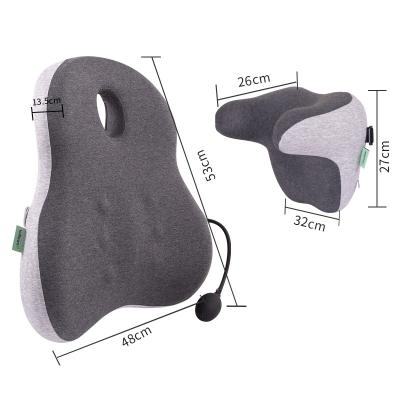 China 2022 Wholesale Memory Lumbar Support Pillow for Office Chair Car Memory Foam and Neck Pillow for sale